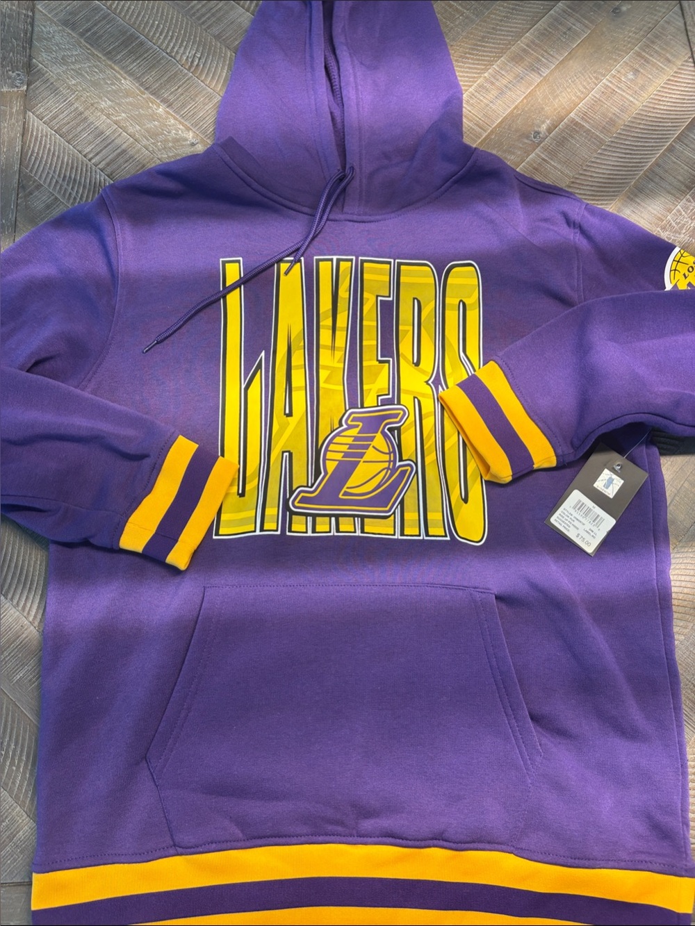 NBA Los Angeles Lakers Purple and Yellow hoodie Sweatshirt